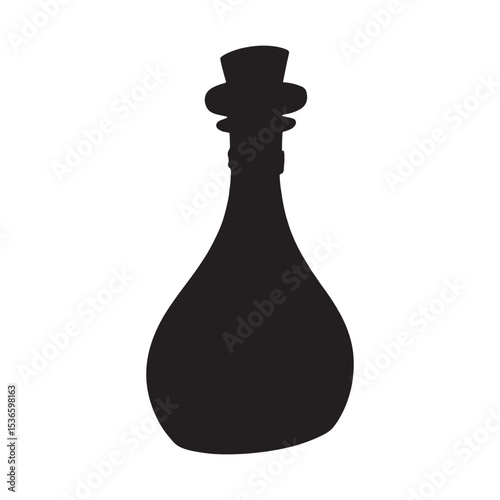 Potion silhouette vector flat illustration design on white background