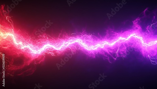 Neon aurora flashwave in bright coral and violet gradients for high-tech themes