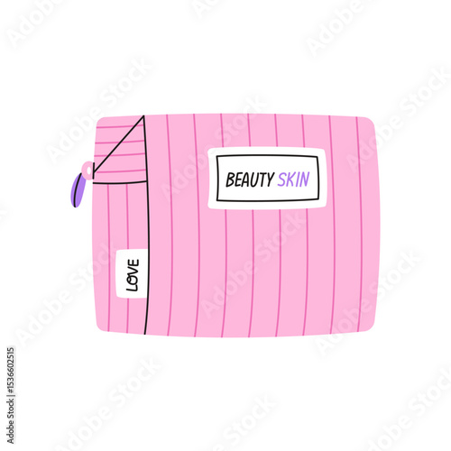 Makeup bag illustration