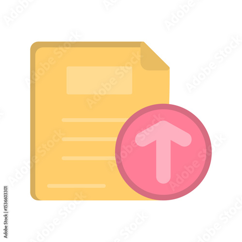 Files Upload Vector Icon