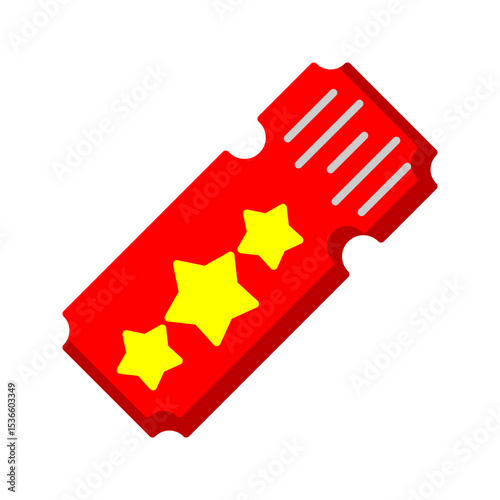 Ticket Vector Icon