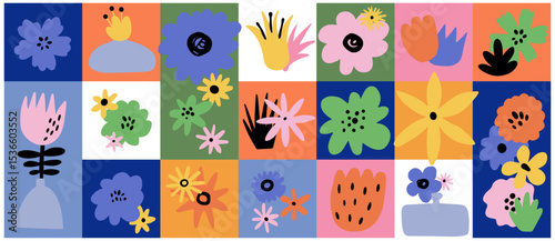 flowers, flower, floral, botanical, doodle, vector, set, illustration, colorful, collection, diversity, variety, blossom, bloom, petal, nature, plant, garden, ornamental, botanical, monochrome, outlin