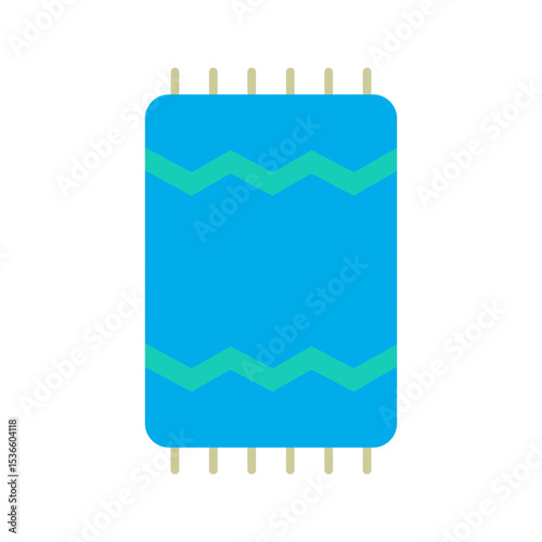Beach Towel Vector Icon
