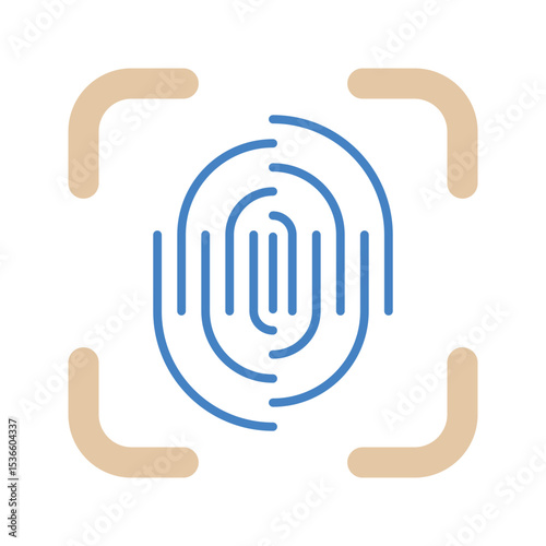 Fingerprint Vector Icon
