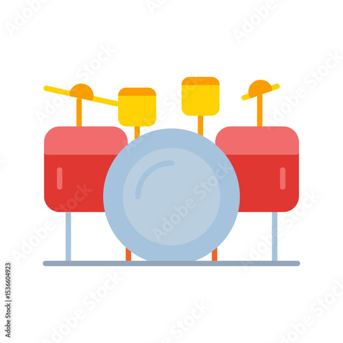 Drum Set Vector Icon