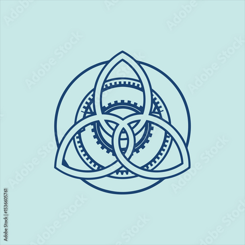 Geometric Knot with Cogwheels