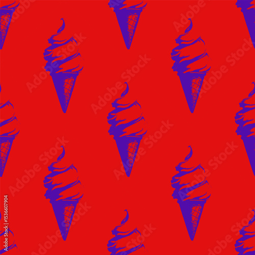  indefinite vector seamless pattern consisting of various multicolored graphic elements.  Seamless texture