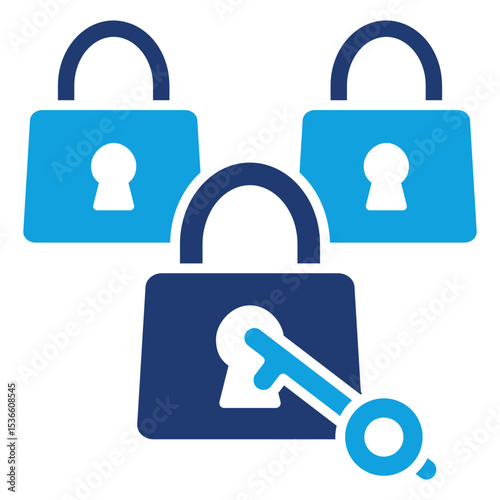 Immutable Flat Blue Icon