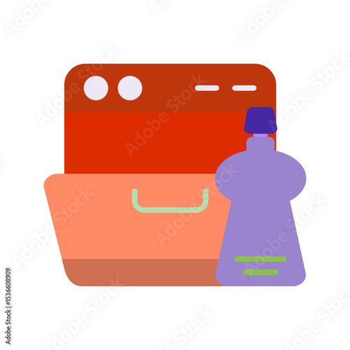 Washing Dishes Vector Icon