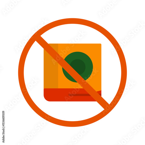 No Education Vector Icon