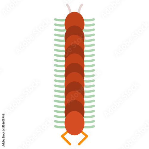 Centipede Vector Icon