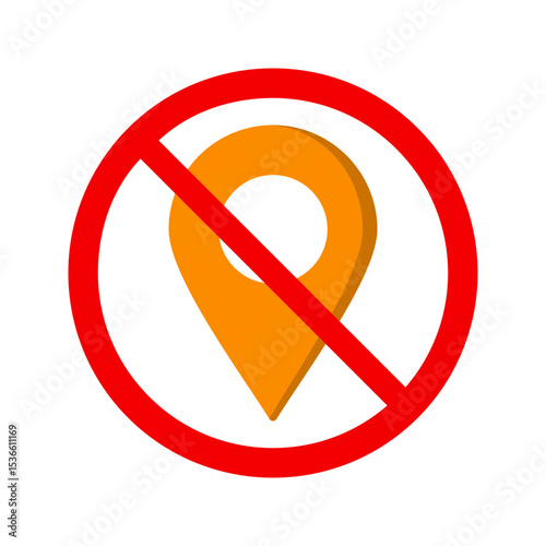 No Gps Vector Icon