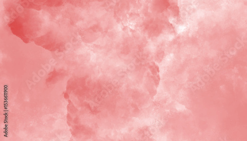 Coral Pink Watercolor Background for Soft and Romantic Designs
