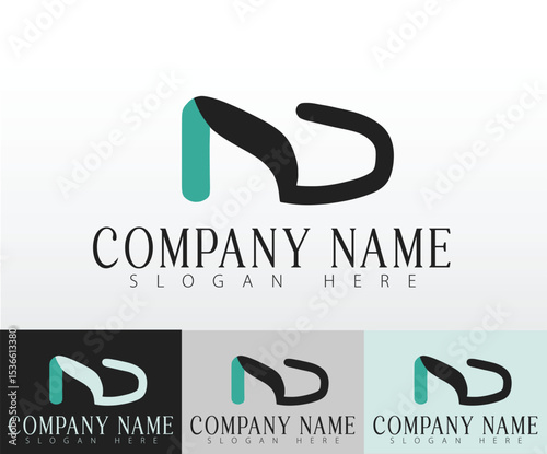 A creative logo design concept centered around footwear branding.