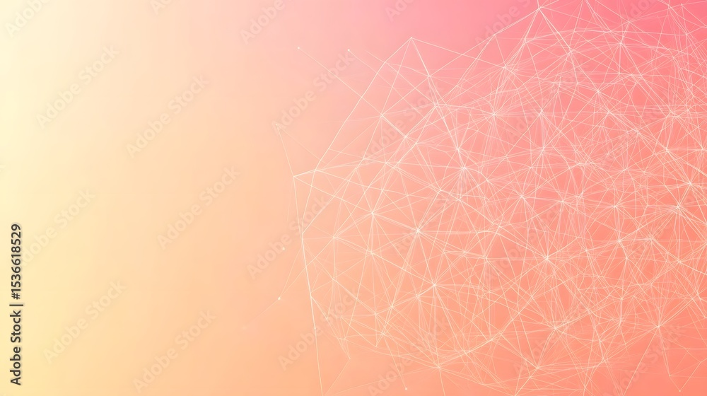 Abstract Peach Pink Network Connection Background Abstract Peach Pink Network Connection Background