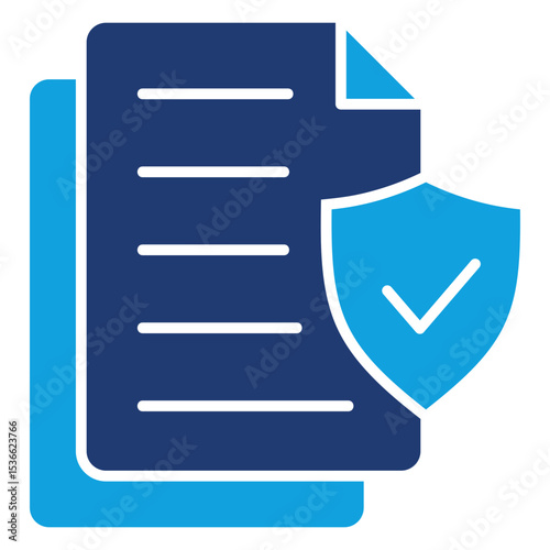 Compliance Flat Blue Icon