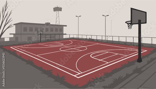 empty parking lot