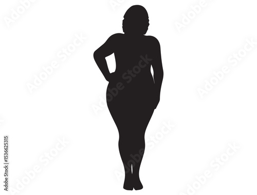 PLUS SIZE WOMAN SILHOUETTE