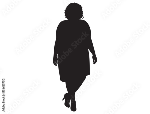  PLUS SIZE WOMAN SILHOUETTE