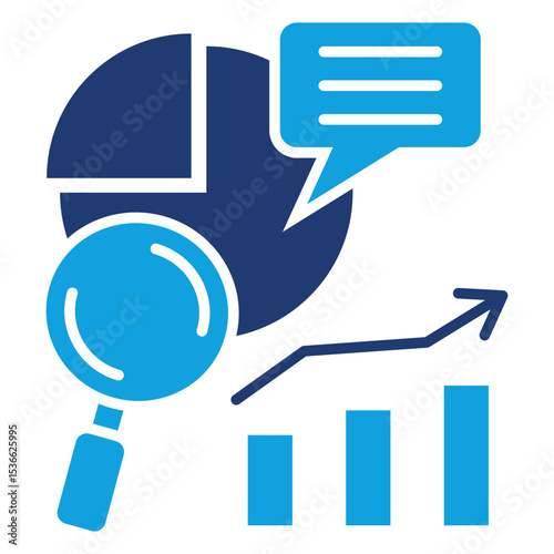 Data Flat Blue Icon