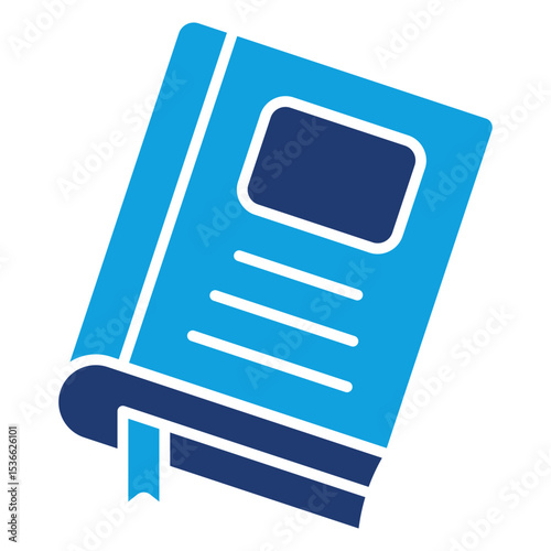 Book Flat Blue Icon