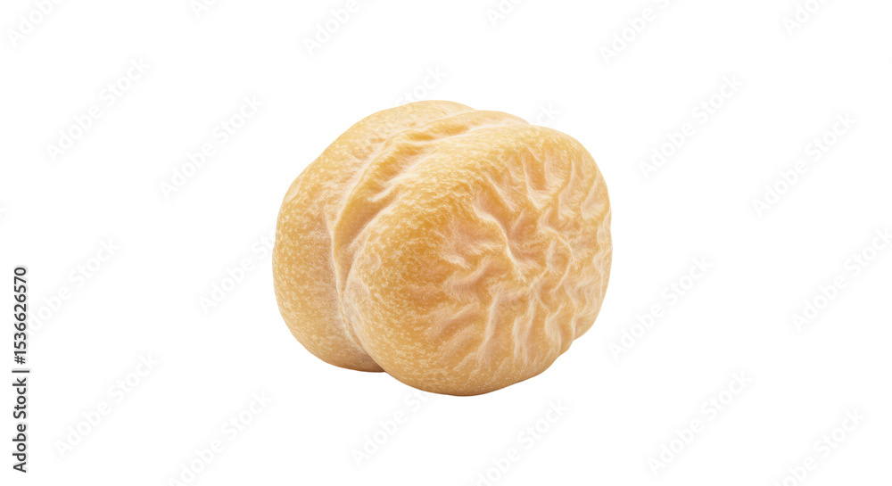 Fototapeta premium Closeup of a single textured chickpea with detailed surface