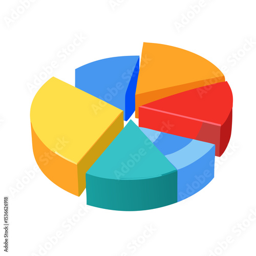 3d pie chart with arrow