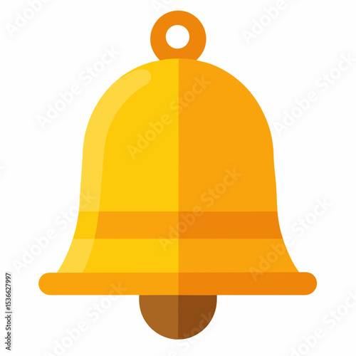 Bell Vector Art | Generative AI & Linocut Silhouette Design

