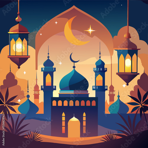 ramadan-vector-background-with-lanterns--mosque-si