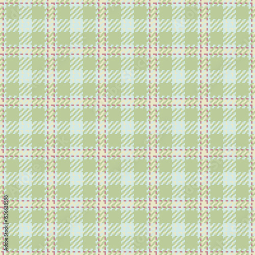 Soft, patterned texture featuring a classic plaid design in muted pastel colors. Ideal background for designs needing subtle charm and visual interest. Versatile graphic resource.