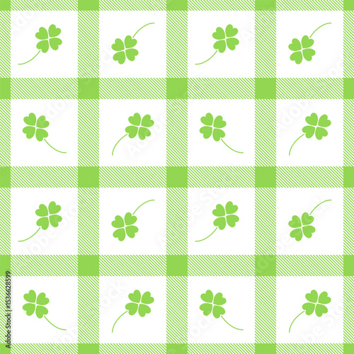 Fabric pattern, green checkered pattern, gift wrapping paper , seamless pattern 