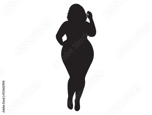  PLUS SIZE WOMAN SILHOUETTE