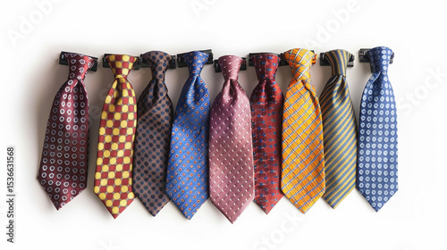Ascot Ties Arranged in a Grid Formation on white background.PNG