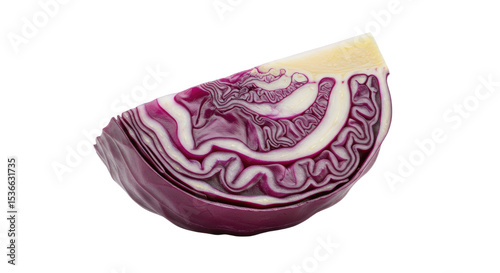 Wallpaper Mural Closeup of a Vibrant Red Cabbage Wedge Section Torontodigital.ca