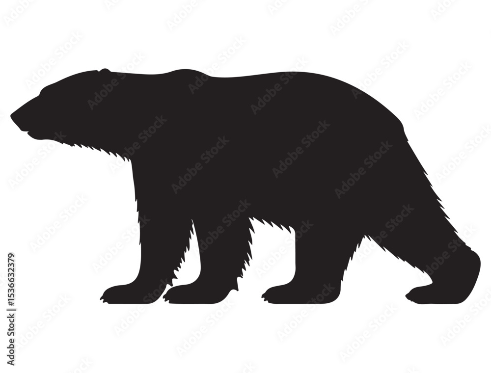 Fototapeta premium POLAR BEAR SILHOUETTE