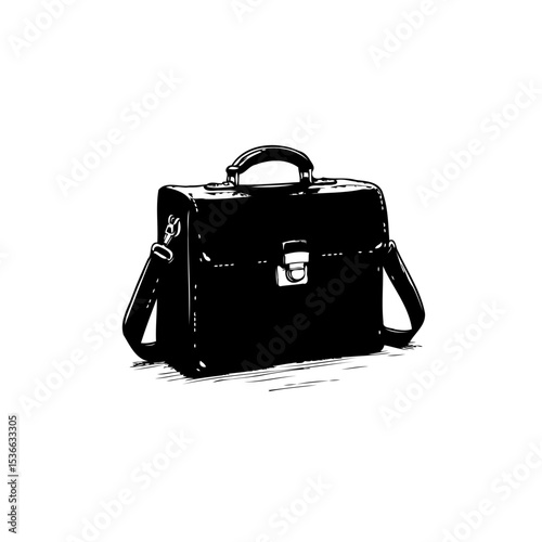 Elegant Black Leather Briefcase: A Timeless Symbol of Professionalism and Style