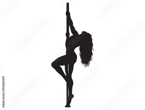 POLE DANCER SILHOUETTE