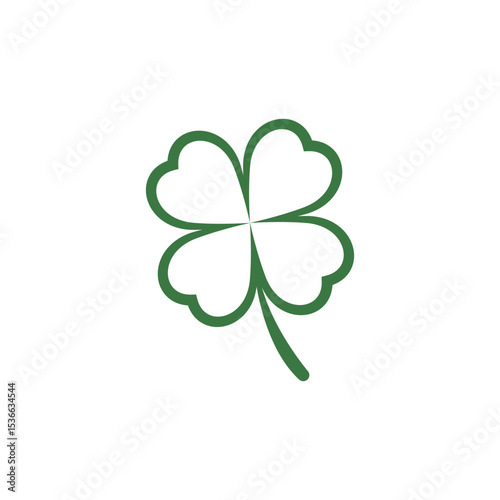 Stylized clover logo and symbol design