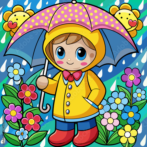 Spring Season Vector Collection – Flowers, Birds, Rain, and Nature Elements