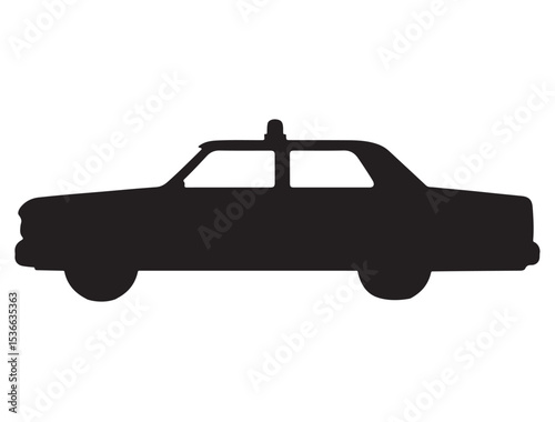 POLICE CAR SILHOUETTE 