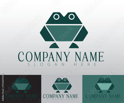 Designed with minimalism in mind, a frog logo reflects resilience and suits rising brands