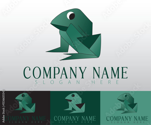 A minimalist frog logo design that reflects adaptability.