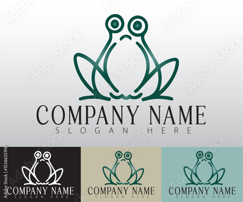 A minimalist frog icon logo can also symbolize the importance of conservation and environmental responsibility.