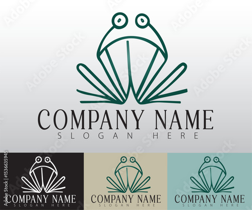 The minimalist frog logo conveys a sense of freshness, agility, and the spirit of environmental awareness. 