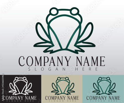 A minimalist frog logo embodies resilience and making it a timeless emblem of advancement.