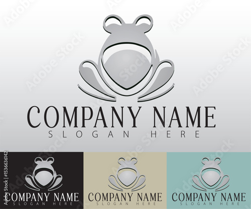 A sleek frog emblem designed for innovative companies.