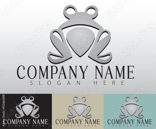 A simple frog emblem reflects flexibility, making it a great fit for modern brands.