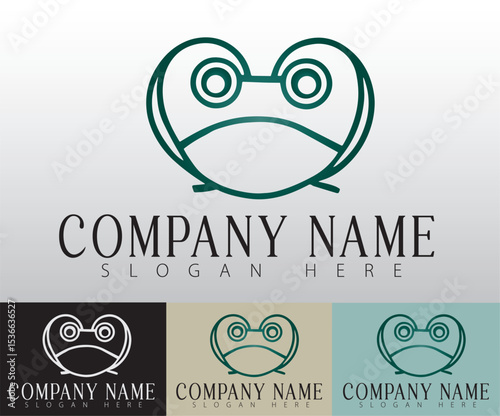 Frog logo design in a minimalist style speaks to businesses that value sustainability and a connection to nature.