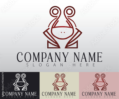 A refined frog design symbolizes versatility and making it a strong choice for innovative brands.
