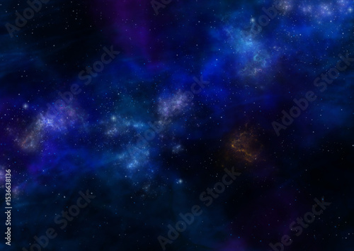 Wallpaper Mural 幻想的な光る青いキラキラした星空テクスチャ背景 Torontodigital.ca